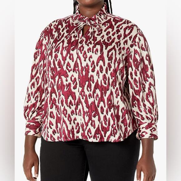 NIC+ZOE Tops - Nic + Zoe Women’s Sz XL Tribal Ikat Top New NWT Long Sleeve Blouse